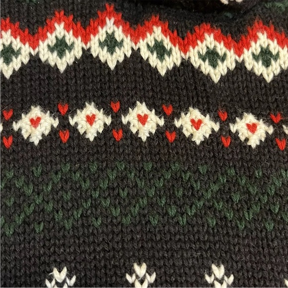 Chaps Blue Ski Shawl Collar Sweater with‎ Toggle Hook Women's Size Large - Picture 7 of 7